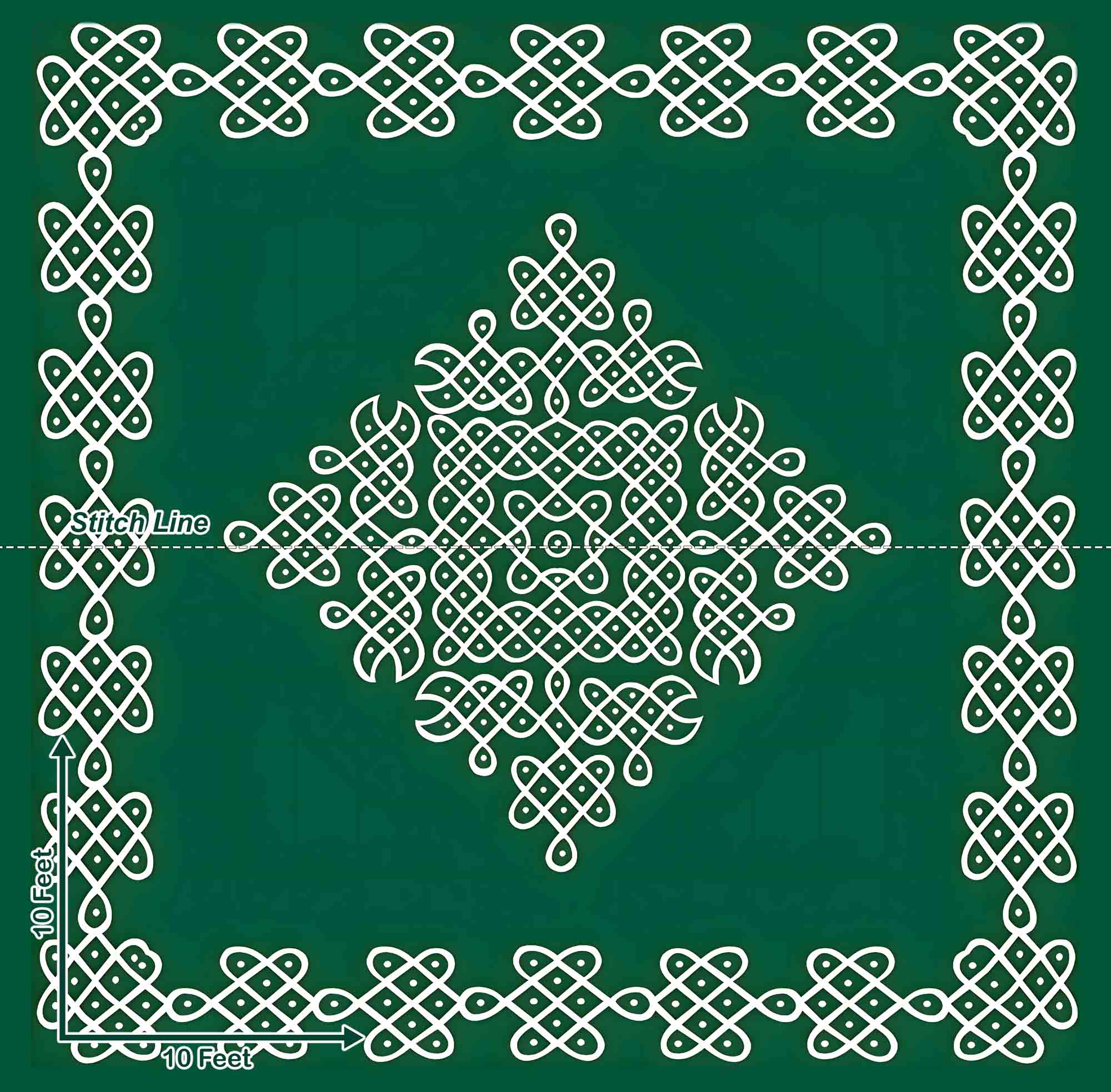 Green Kolam - Pre Order Green Kolam - Pre Order