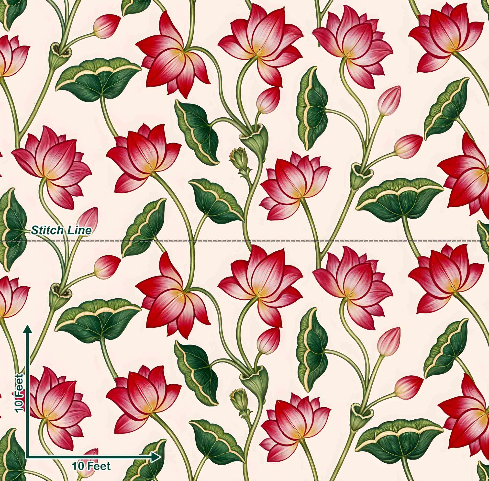 Lotus Creeper Pattern - Pre Order Lotus Creeper Pattern - Pre Order