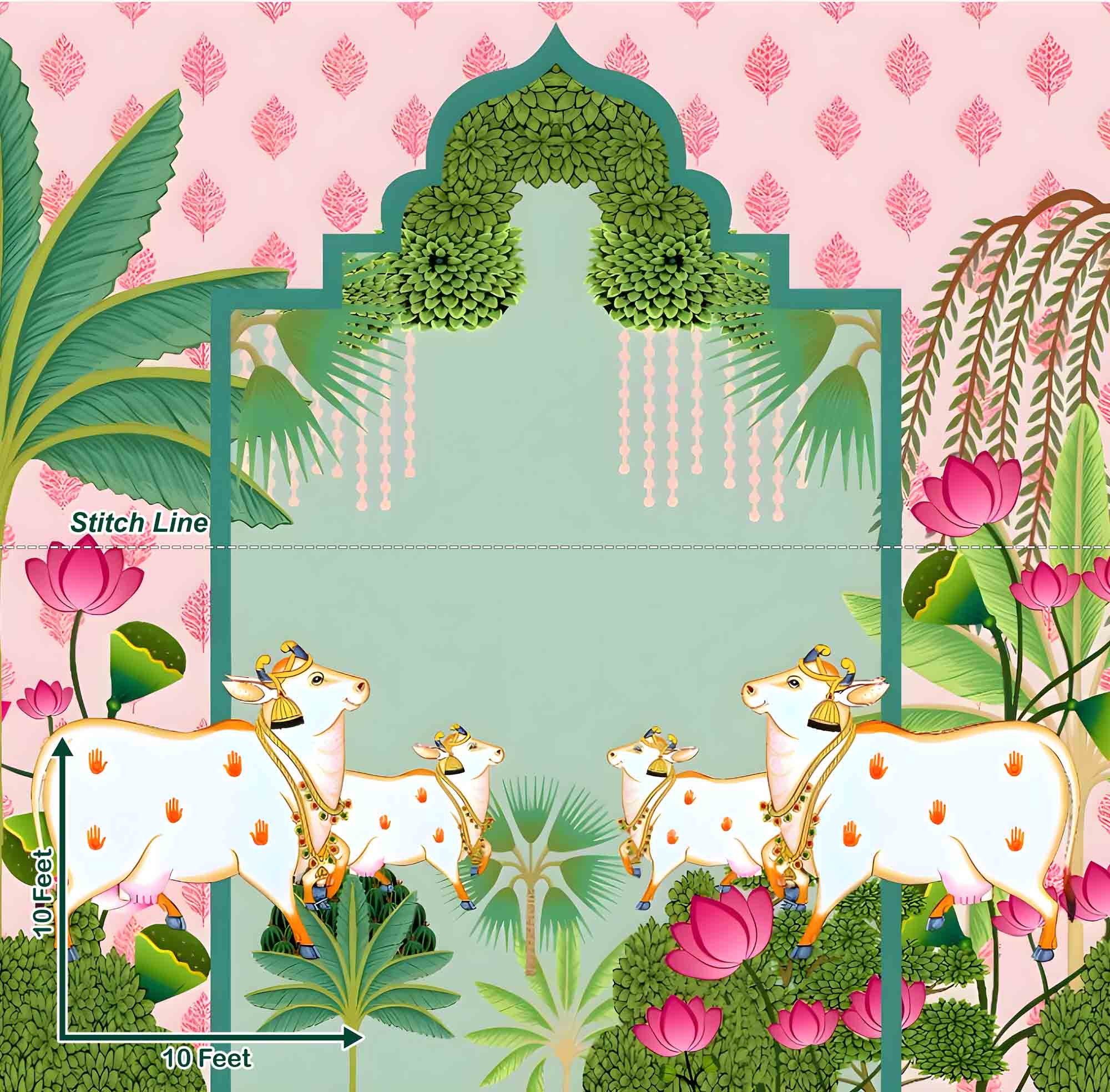 Pichawai Cow Scenery - Pre Order Pichawai Cow Scenery - Pre Order