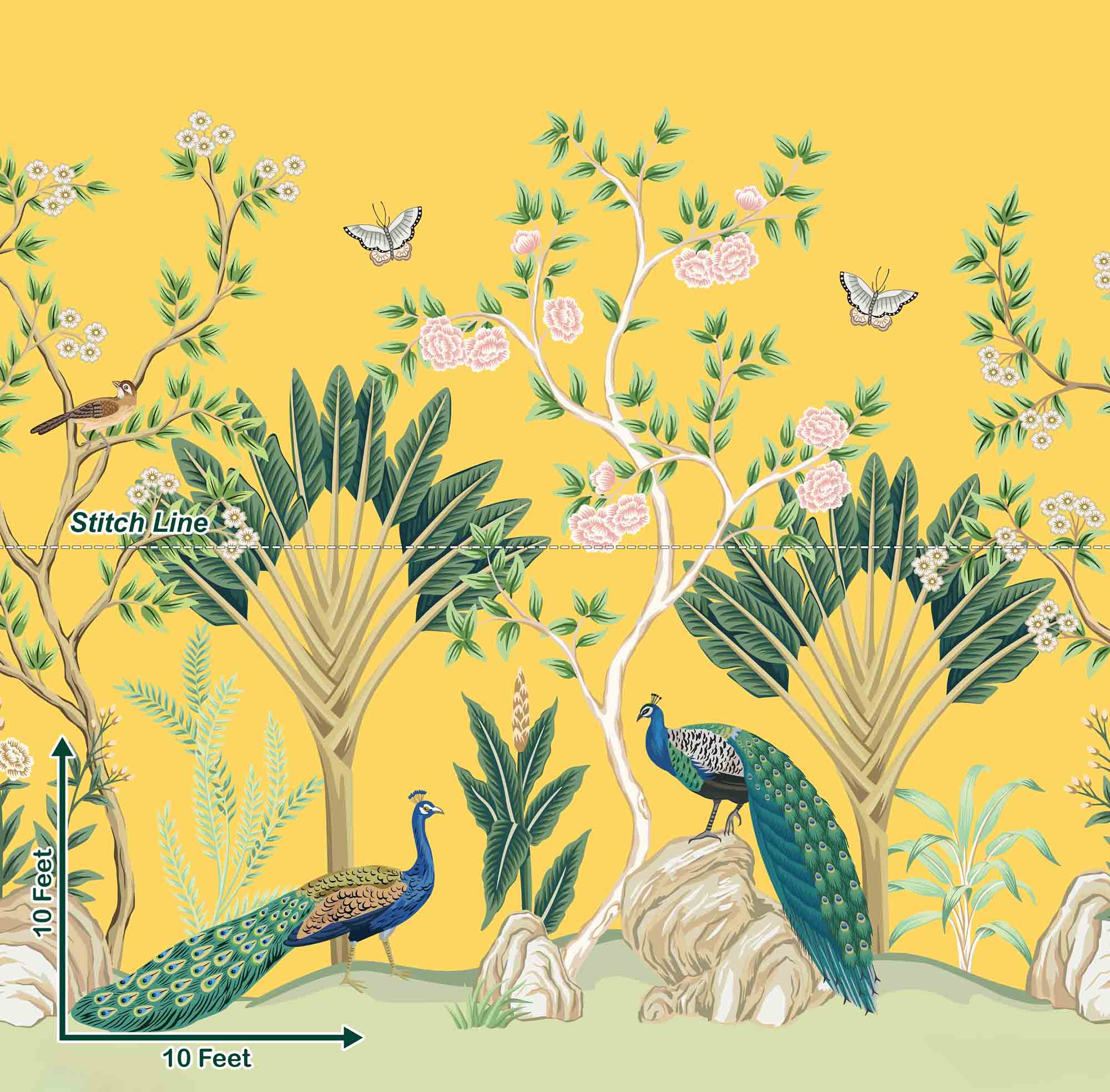Yellow Twin Peacock - Pre Order Yellow Twin Peacock - Pre Order