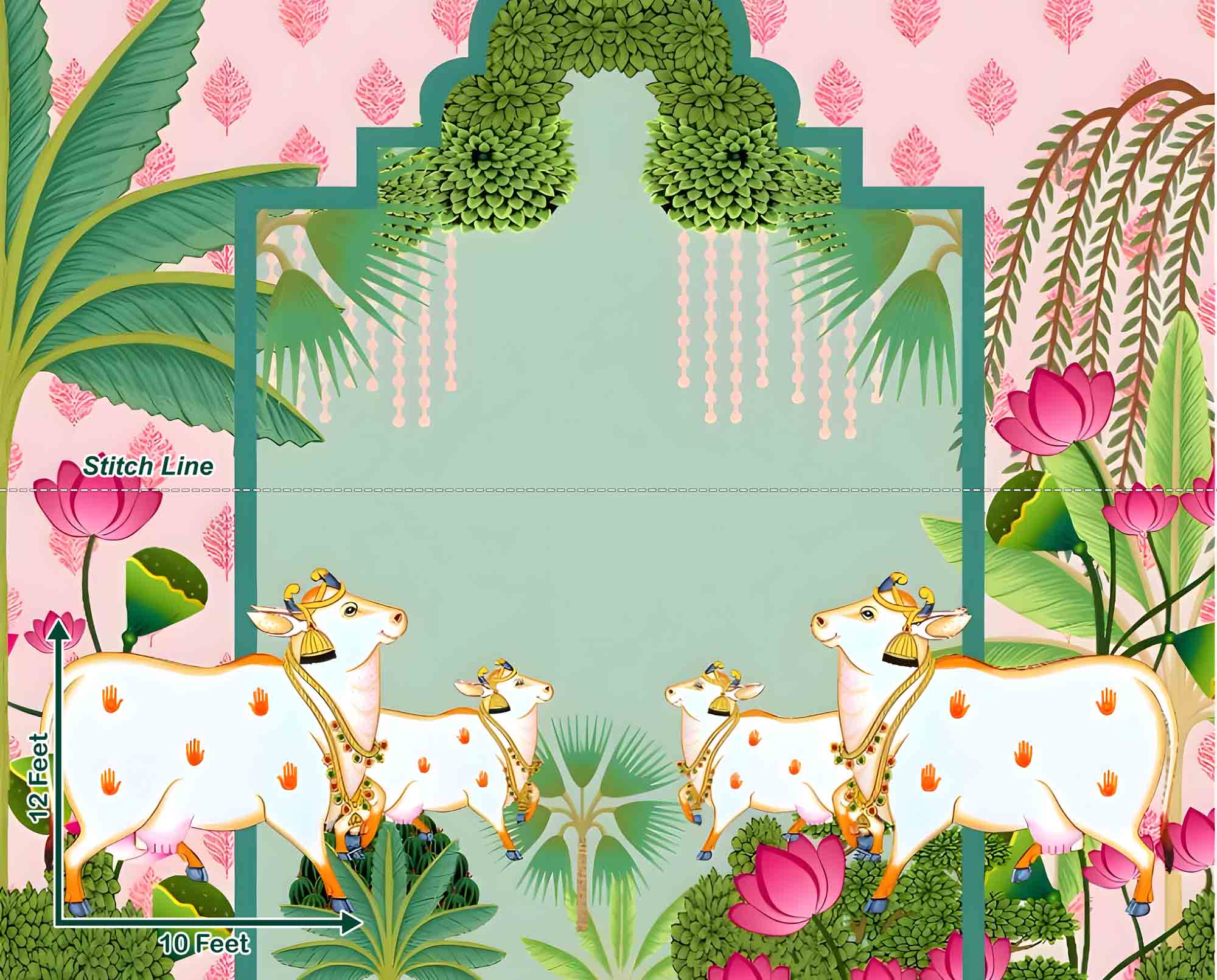 Pichawai Cow Scenery - Pre Order Pichawai Cow Scenery - Pre Order