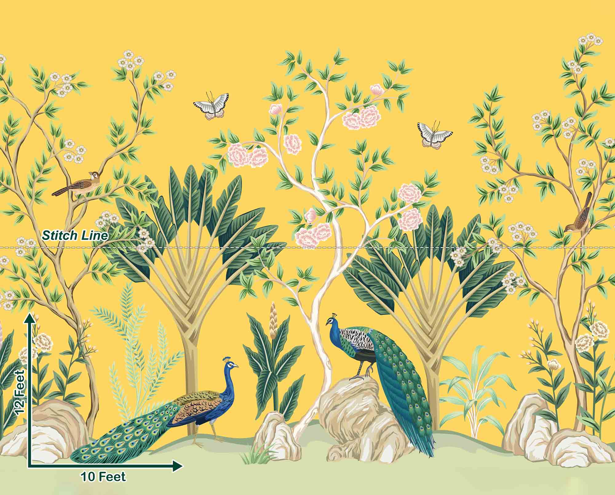 Yellow Twin Peacock - Pre Order Yellow Twin Peacock - Pre Order