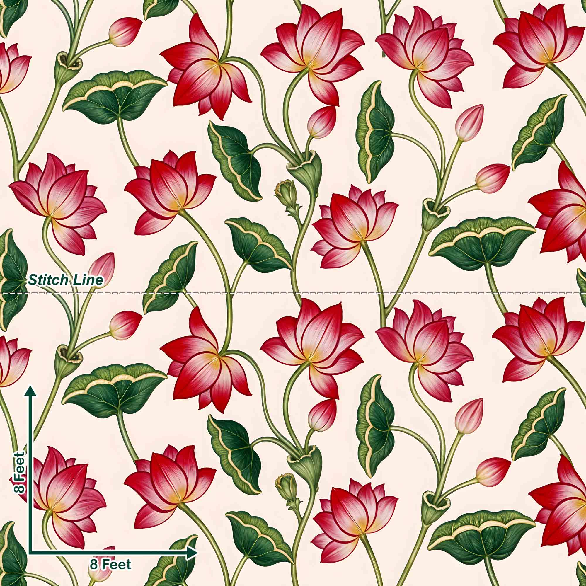 Lotus Creeper Pattern - Pre Order Lotus Creeper Pattern - Pre Order