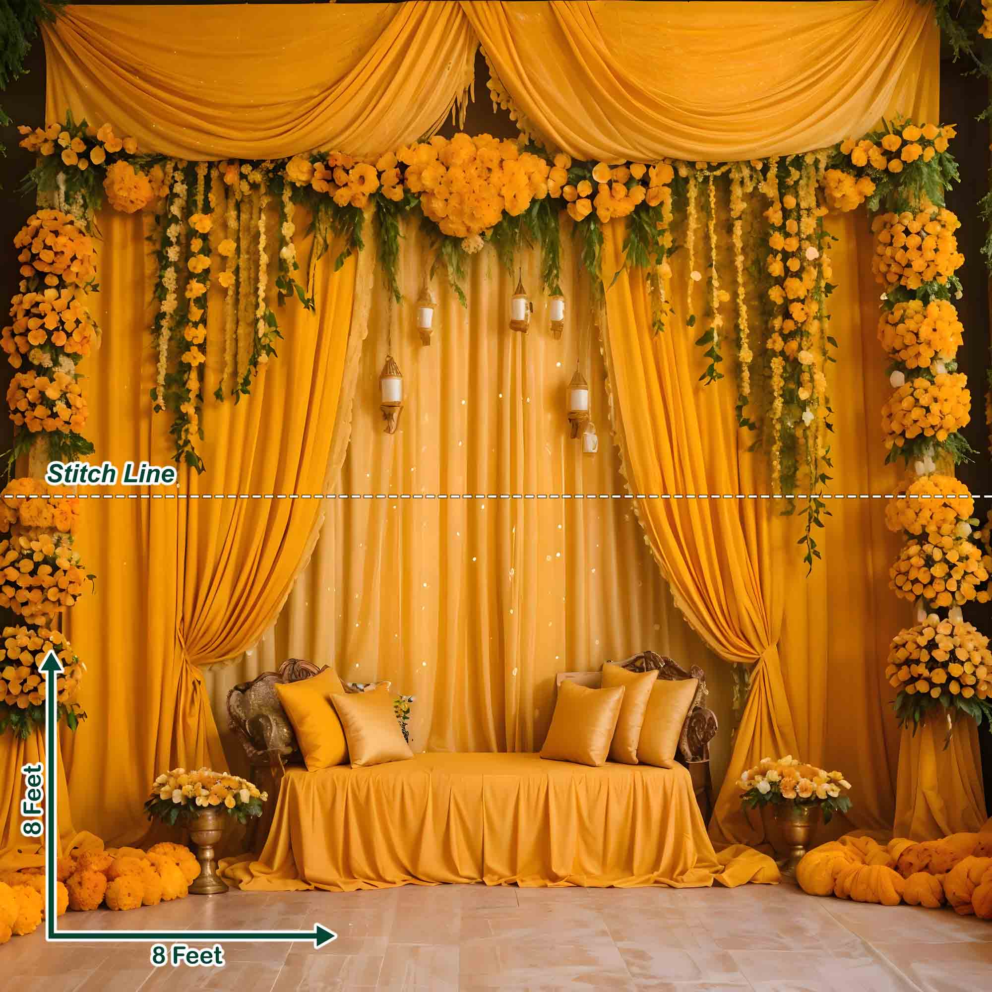 Yellow Haldi Decor - Pre Order Yellow Haldi Decor - Pre Order