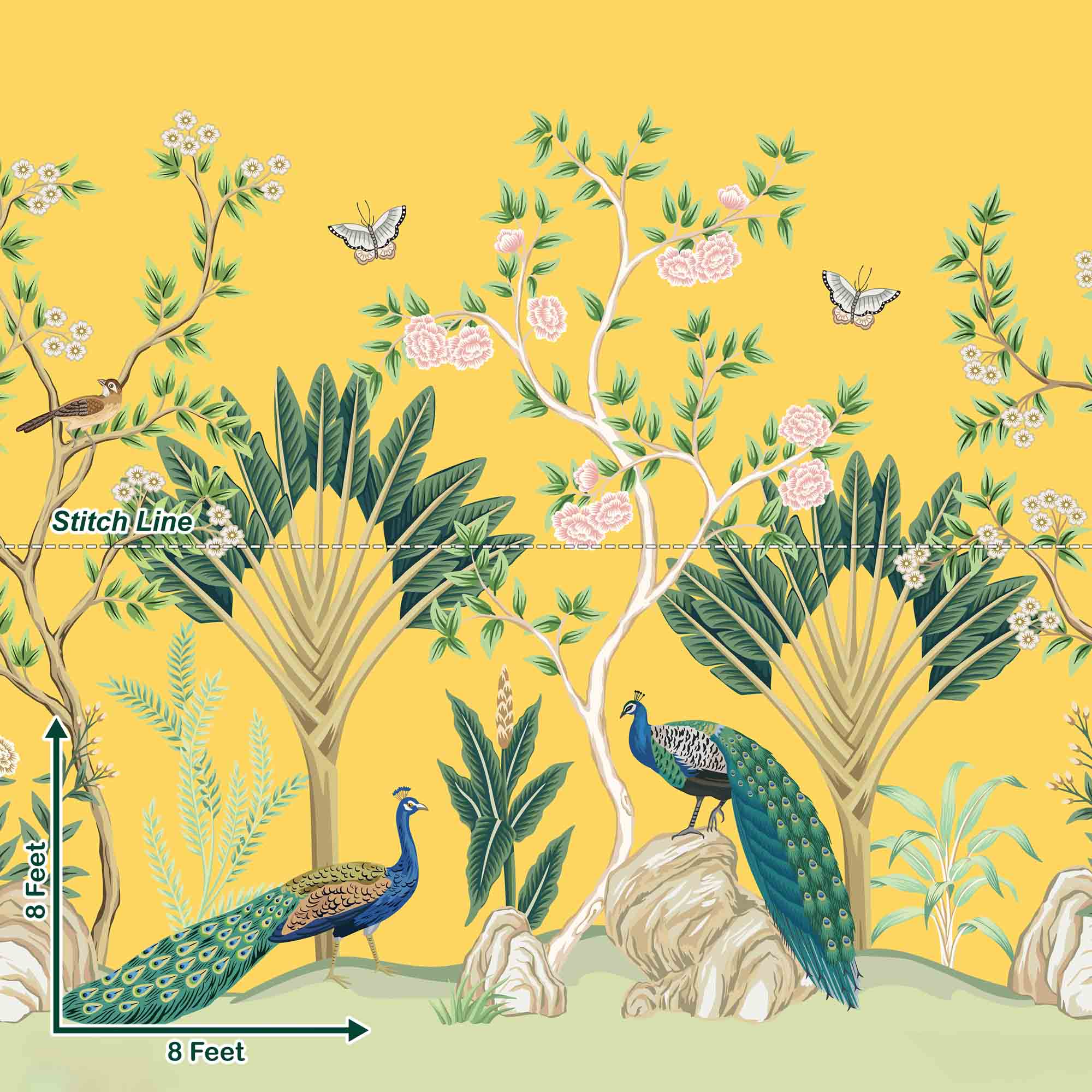 Yellow Twin Peacock - Pre Order Yellow Twin Peacock - Pre Order