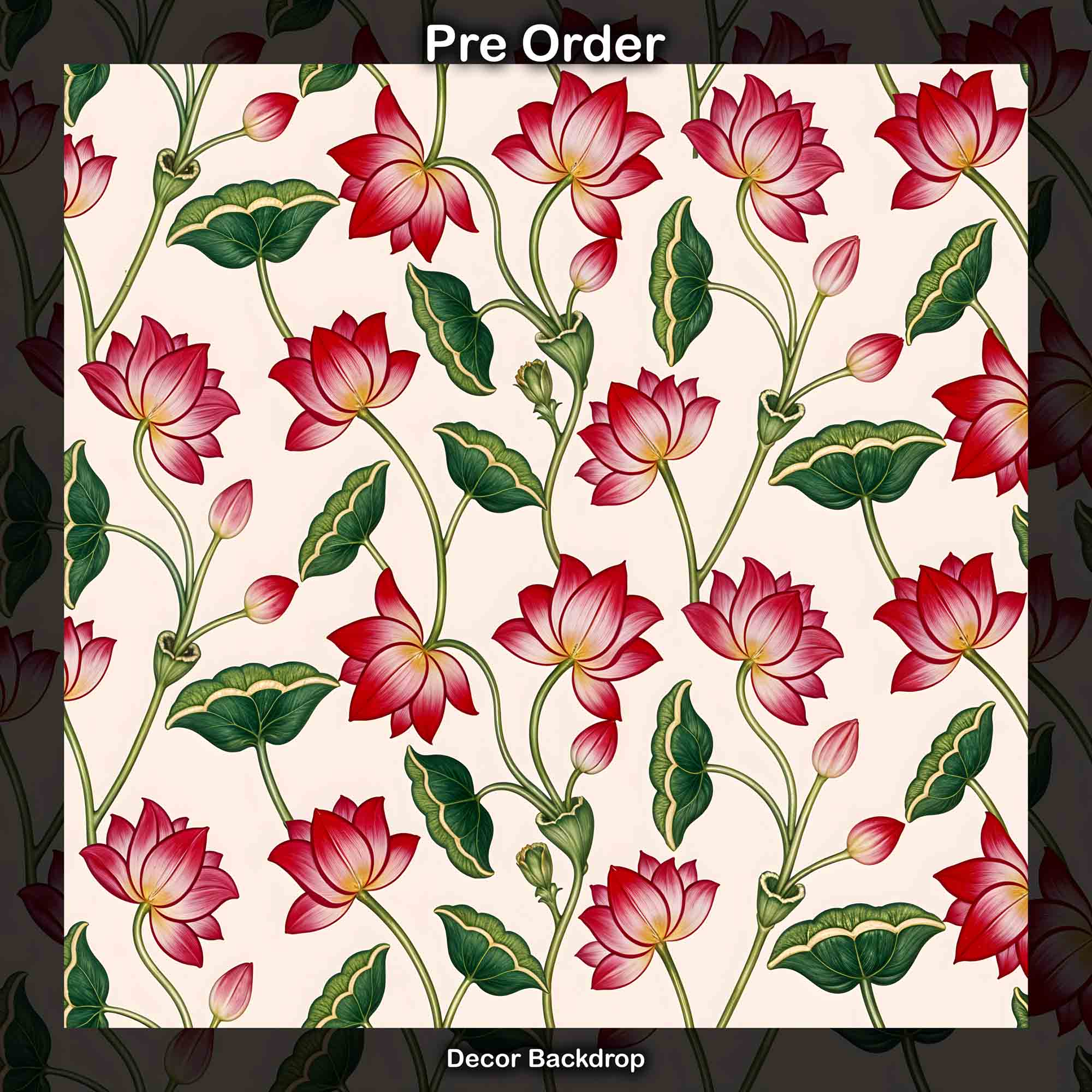 Lotus Creeper Pattern - Pre Order