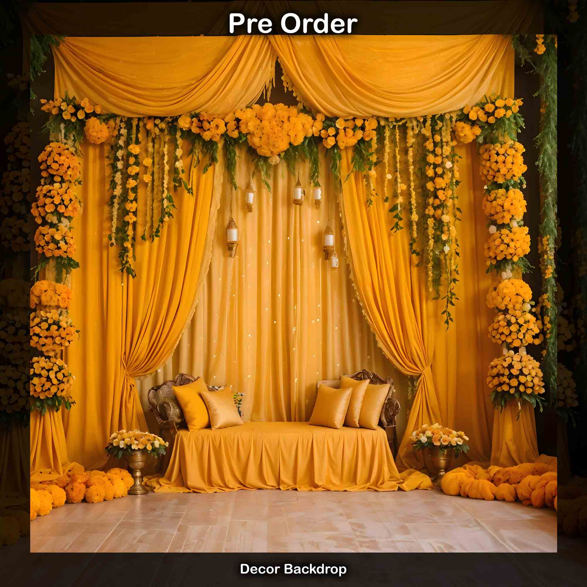 Yellow Haldi Decor - Pre Order