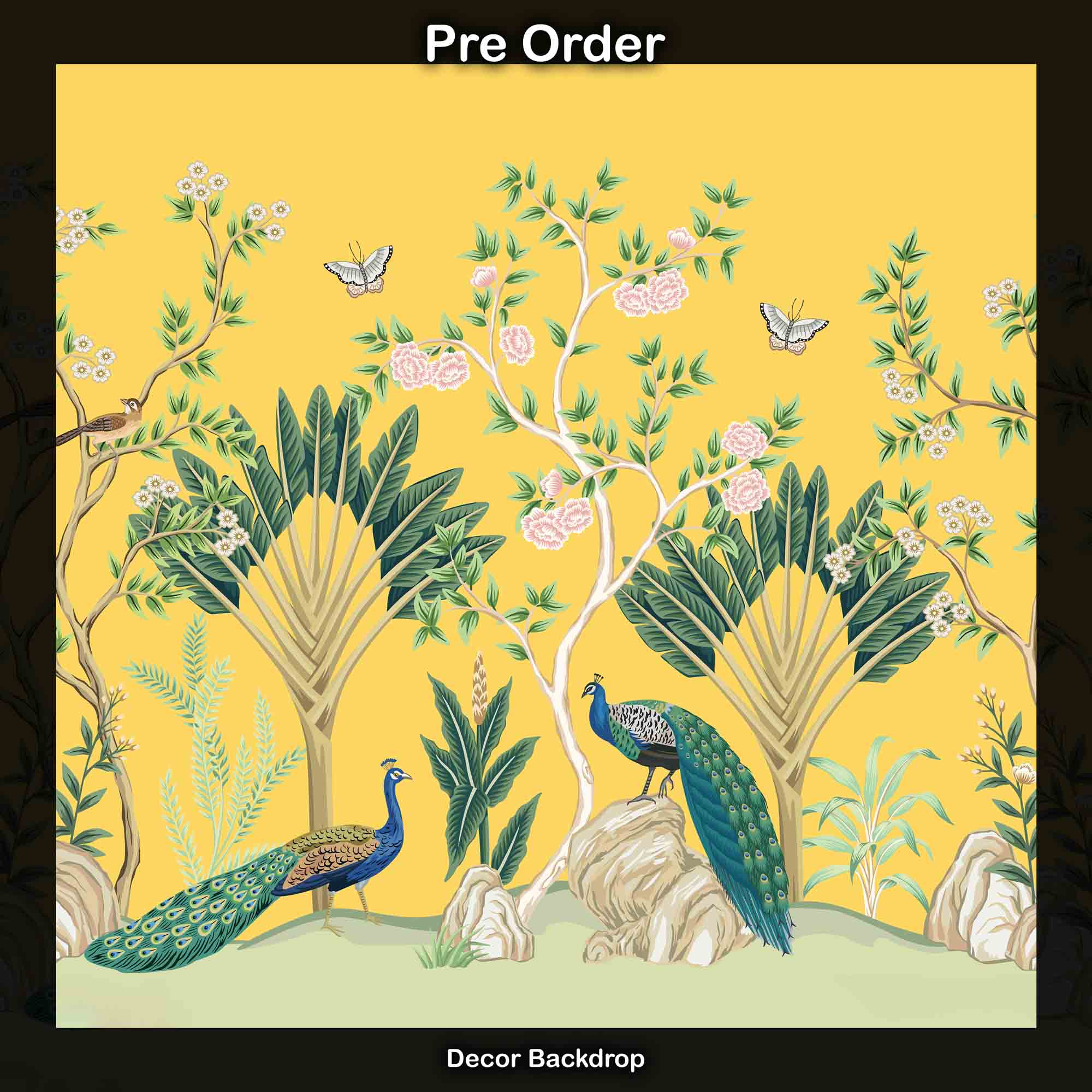 Yellow Twin Peacock - Pre Order